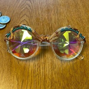 Kaleidoscope glasses for festival.